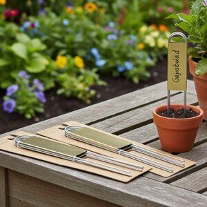 New Lot of 2 Garden Stakes 9 In. Plant Markers